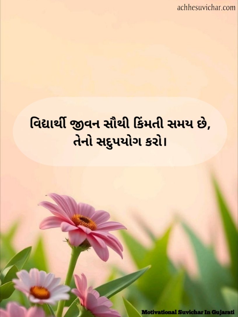 Gujarati Thoughts For Students