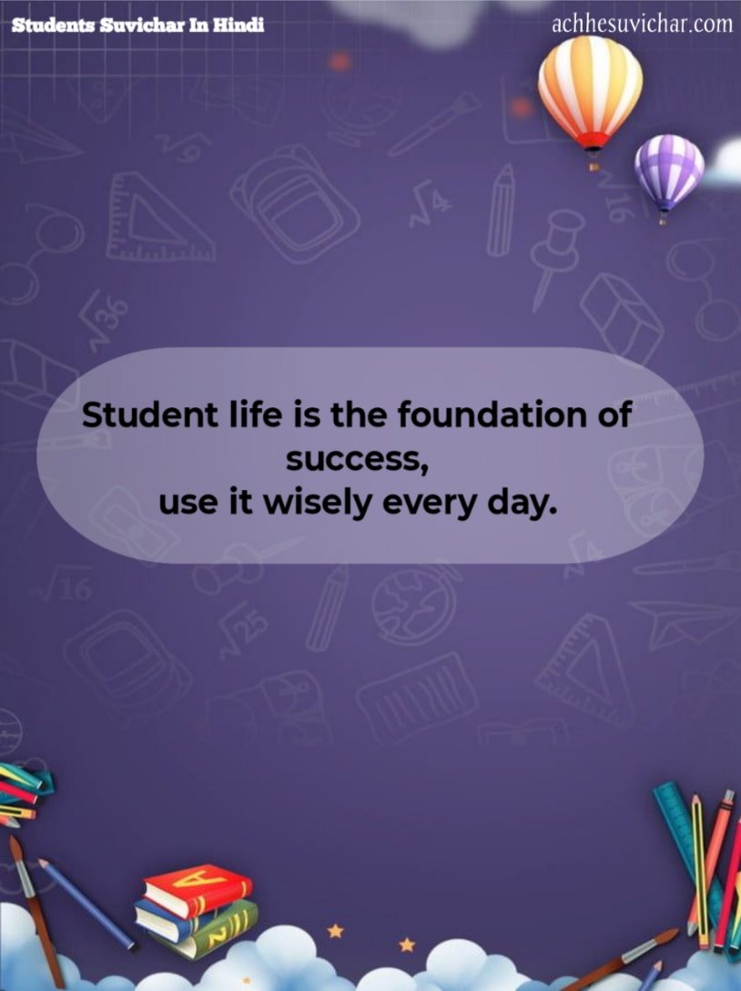 Suvichar for students In English